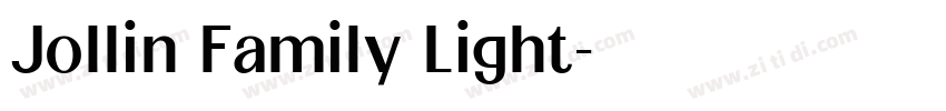 Jollin Family Light字体转换